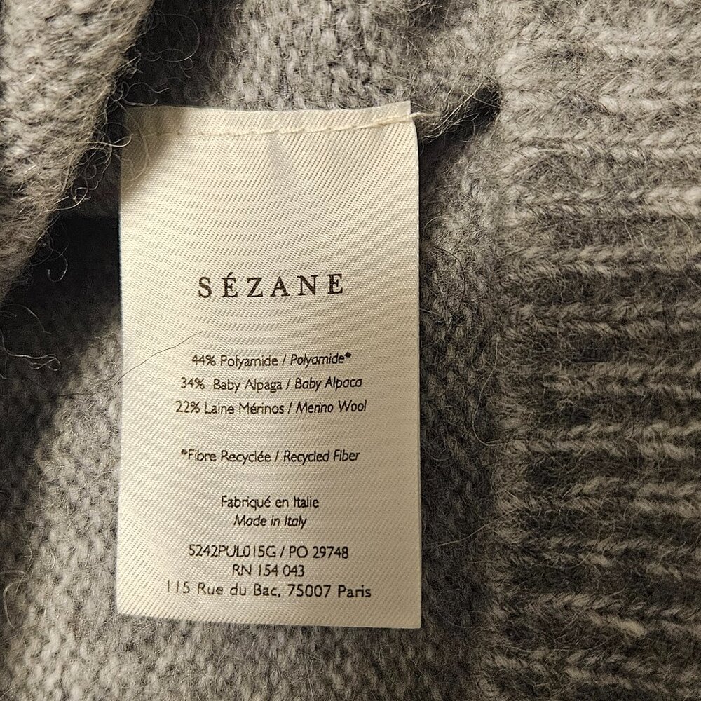 Sezane Samuel Jumper - Mottled Grey XXS - Picture 6 of 6